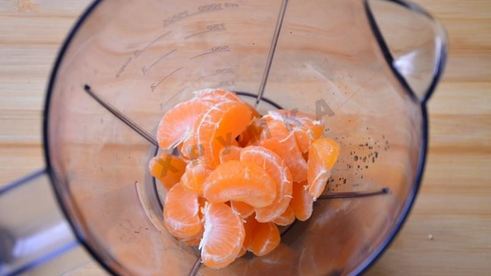 легкое домашнее мороженое мандариновое