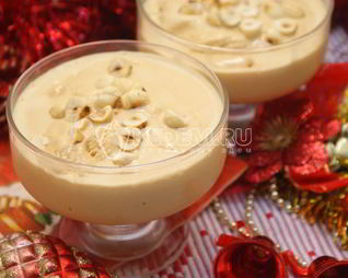 Новогодний десерт-мороженое Крем-брюле