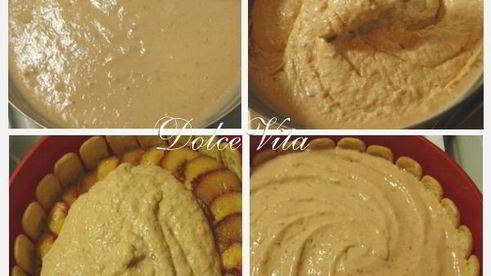 персиковый торт-мороженое