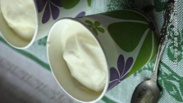 Рецепт Пломбира в стаканчике