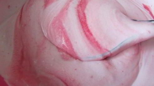 торт-мороженое арбуз