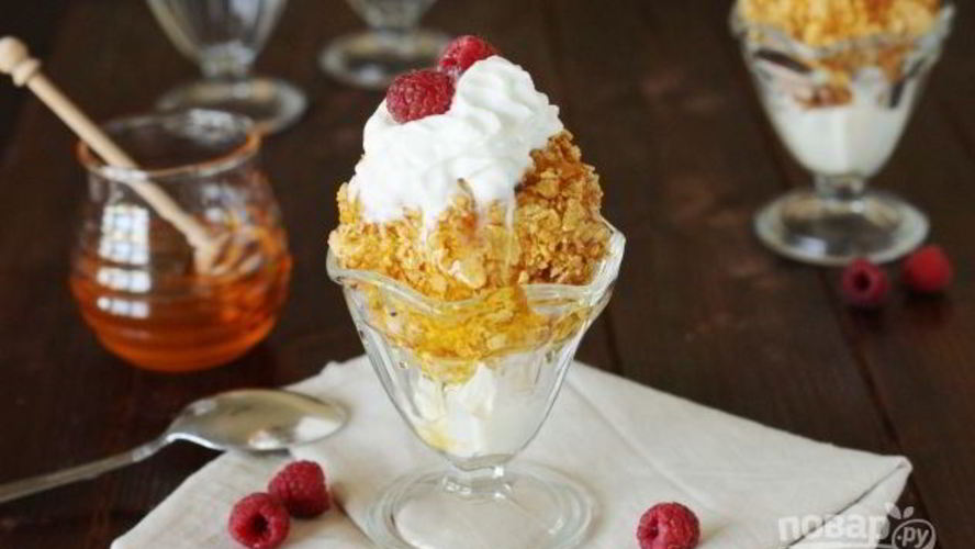 Рецепт жареных шариков из мороженого