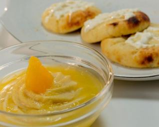 Апельсиновый мусс с манной крупой