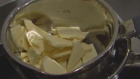 клубничный мусс с белым шоколадом