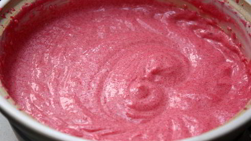 клюквенный мусс с манкой