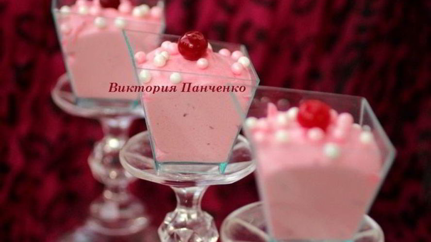 Рецепт клюквенного мусса