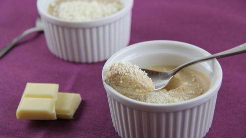 кофейный крем-мусс с белым шоколадом