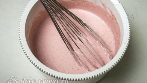 лимонно-клубничный муссовый торт