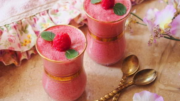 Рецепт Малинового мусса из манки