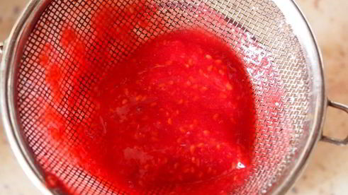 малиновый мусс из манки