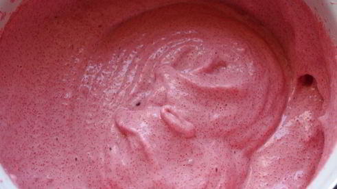 малиновый мусс из манки