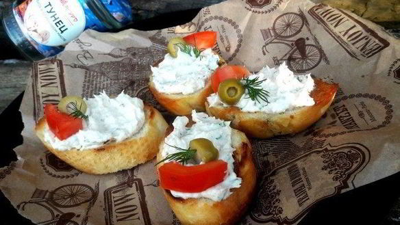 Рецепт Мусса из тунца с творожным сыром