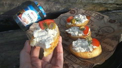 мусс из тунца с творожным сыром