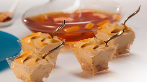 мусс из вареной сгущенки с китайской грушей