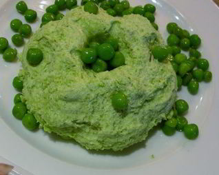 Мусс из зеленого горошка и спаржи