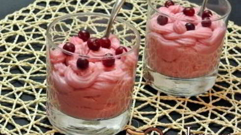 мусс клюквенный
