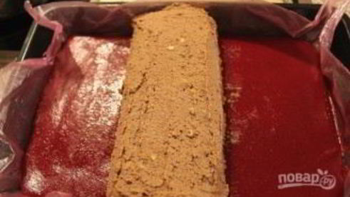 рулет из печени в клюквенном муссе