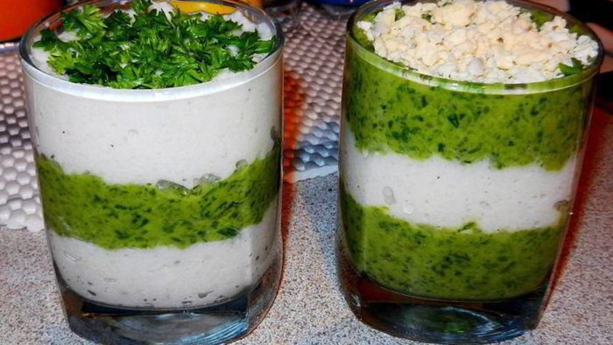 Рецепт салата-мусса с кальмарами