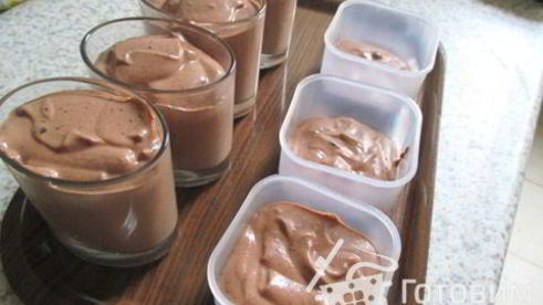 шоколадный мусс без яиц