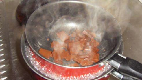 шоколадный мусс с бисквитом