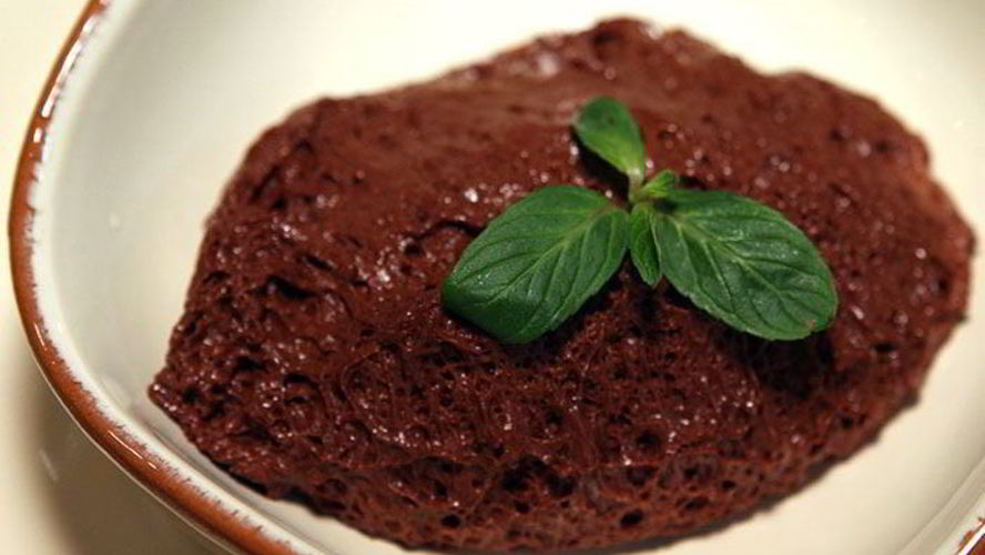 Рецепт шоколадного мусса с мятой