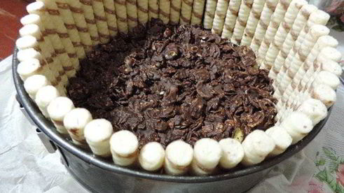 шоколадный торт-мусс без выпечки