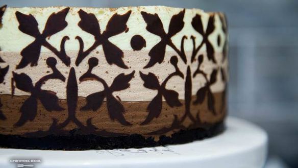 Рецепт Торта-мусса Три шоколада