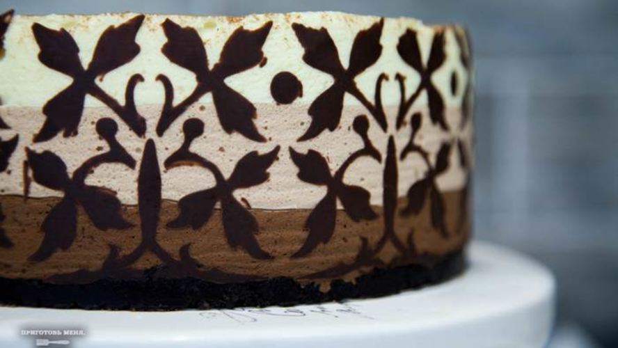 Рецепт торта-мусса три шоколада