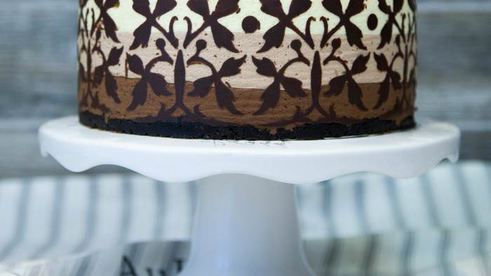 торт-мусс три шоколада