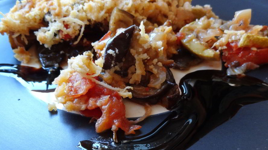 Рецепт овощного крамбла