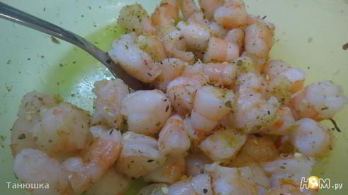 паровой пудинг из креветок