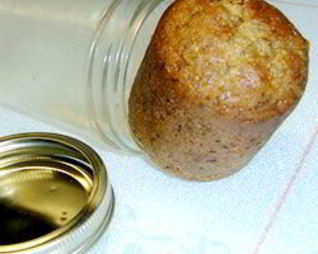 Банановый кулич в банке