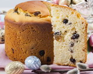 Кулич с изюмом