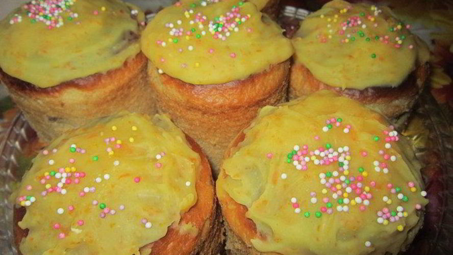 Рецепт кулича с мандариновой глазурью