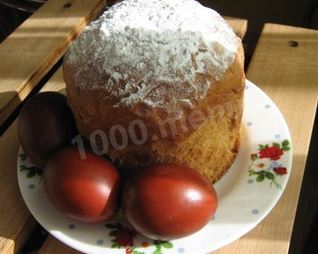 Кулич со сметаной пасхальный