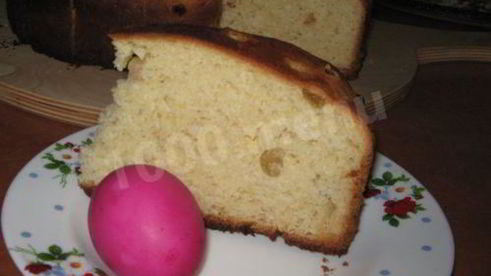 кулич со сметаной пасхальный