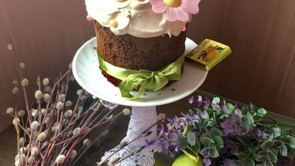 Рецепт Необычного шоколадного кулича