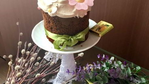 необычный шоколадный кулич