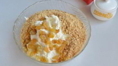 пасха из печенья и творога