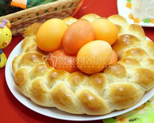 Пасхальный венок для яиц