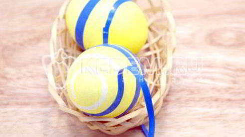 пасхальные яйца полосатики