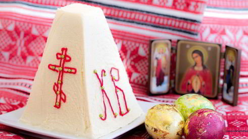 царская творожная пасха с маковой начинкой