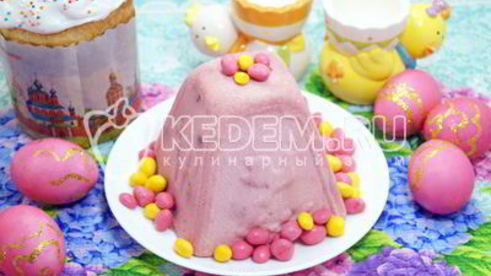 творожная пасха вишневая