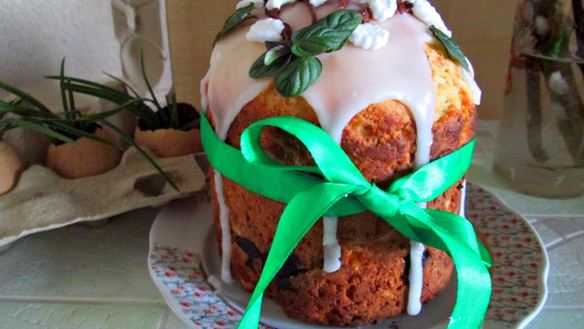 Рецепт Творожного кулича с черносливом