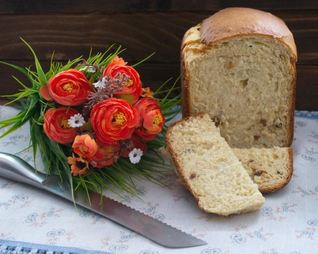 Творожный кулич в хлебопечке