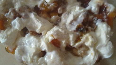 персико-шоколадные шарики из творога