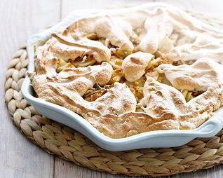 Пудинг из груш и лимона