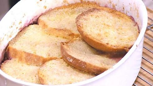 пудинг-перевертыш с клюквой и пеканом