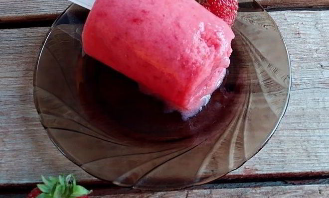 Клубничный щербет