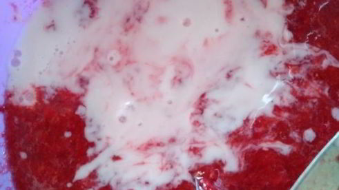 клубничный щербет